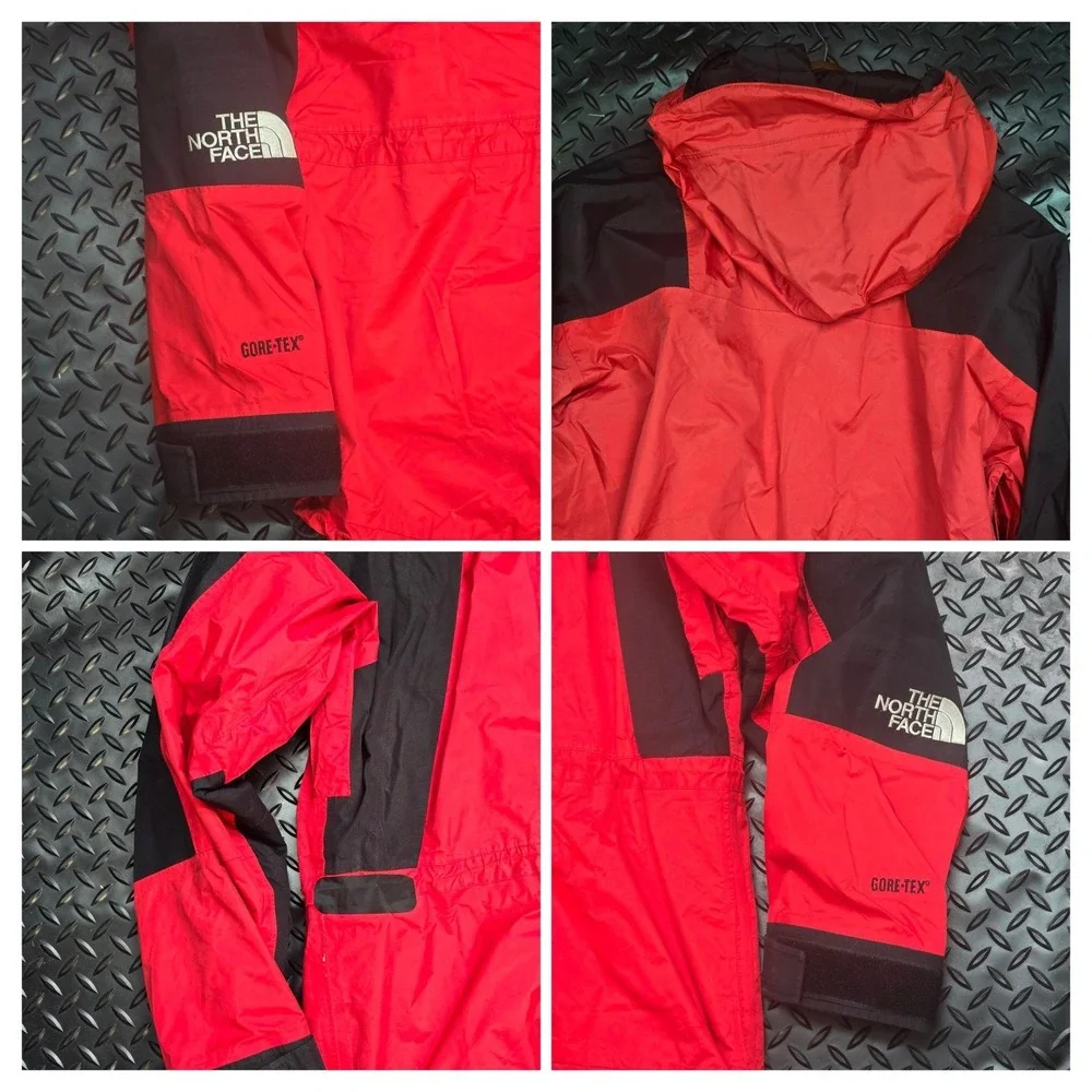 The North Face Mountain Gore-Tex Jacket Mens Medium Red‎ Black Vintage Shell